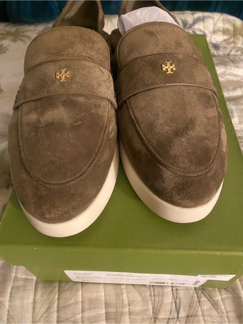 Tory Burch Ballet Sport Loafer in Toasted Sesame Size 8.5c - Picture 11 of 13
